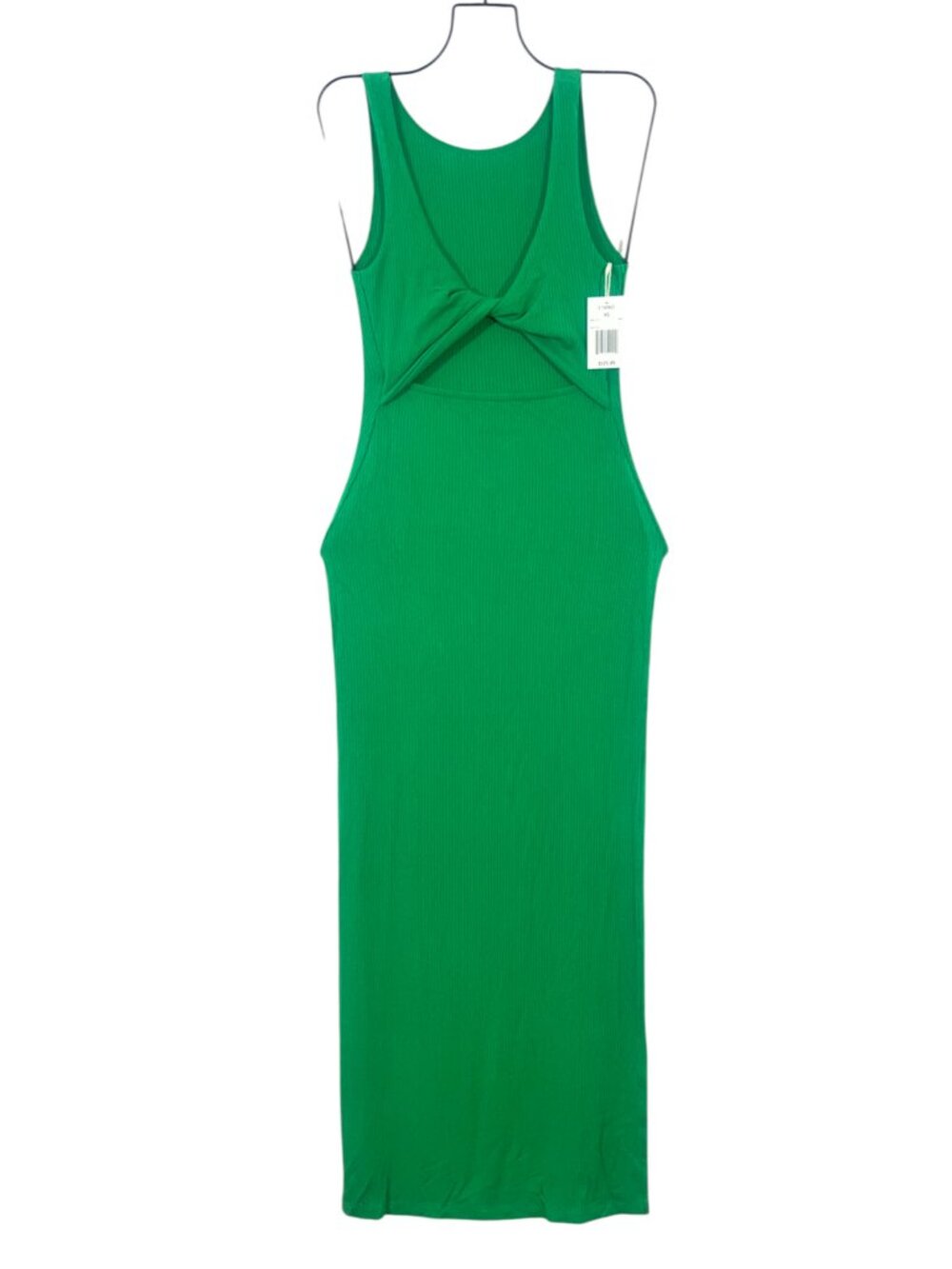 L Space Nico Ribbed Maxi Dress Green XS $125
